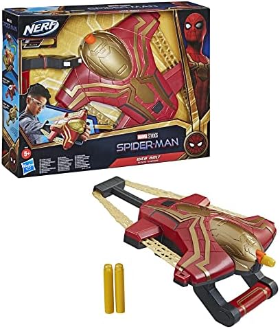Spider-Man Marvel Web Bolt Nerf Blaster Toy For Kids, Movie