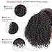 Vigorous Synthetic Afro Kinky Ponytail for Black Women Clip in Hair Extension Kinky Curly Ponytails Drawstring Natural Color Ponytail Hairpiece(2#)