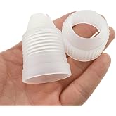 HAHIYO Plastic Couplers of Large Size Easy to Twist For Cake Decorating Piping Tip Coupler for Icing Nozzles (6 Pieces)