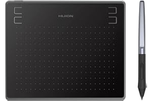 HUION HS64 Graphics Drawing Tablet with Battery-Free Stylus PW100 for Android Windows Mac Linux