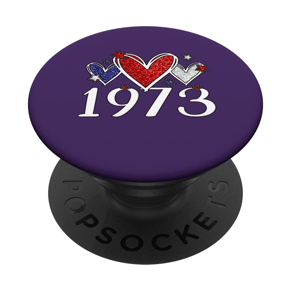 Patriotic Feminist American Hearts For Women Pro Choice 1972 PopSockets Swappable PopGrip