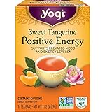 Yogi Sweet Tangerine Positive Energy, 1.02 Ounce (Pack of 6), Packaging May Vary
