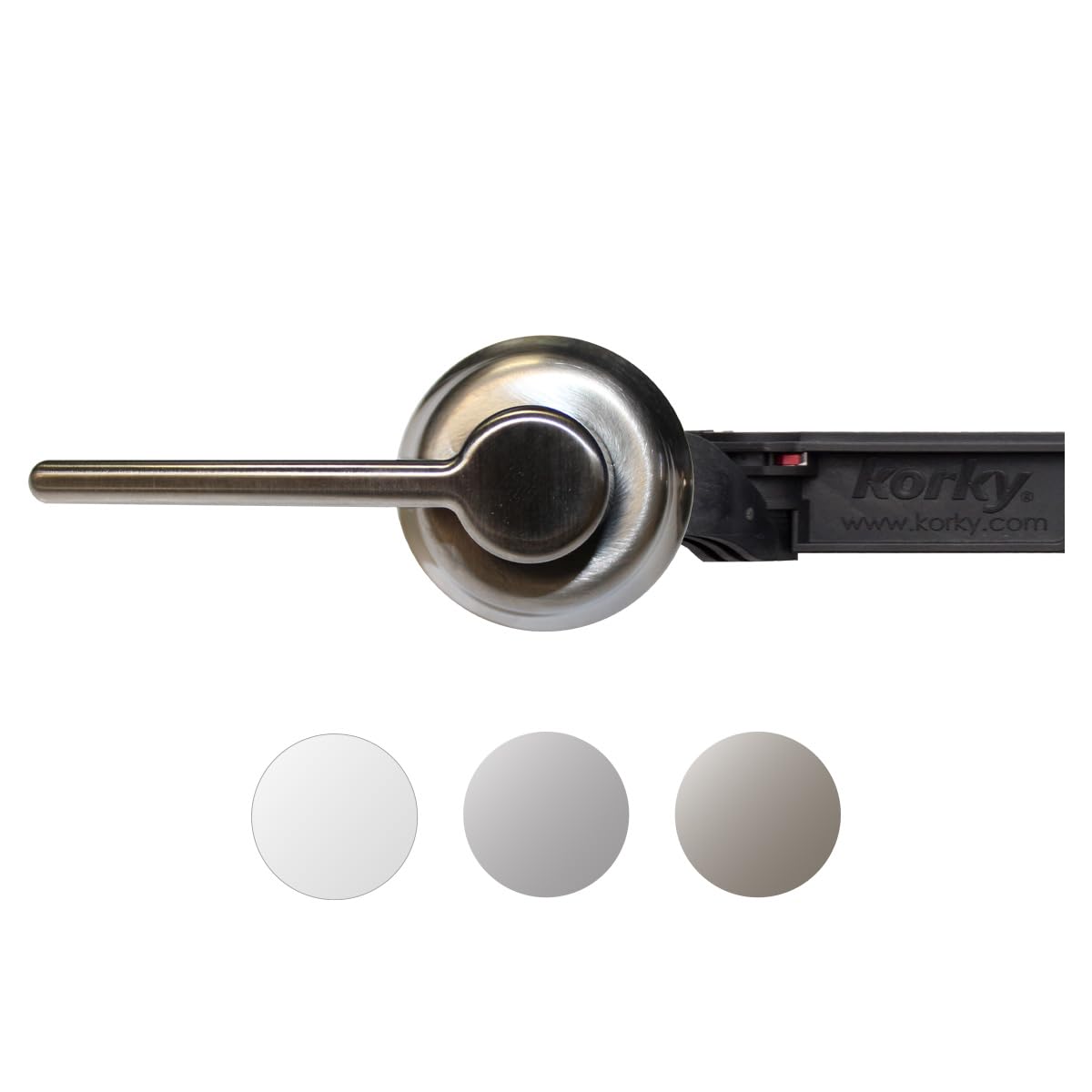 Korky 6070BP BN STRONGARM Tank Lever, Brushed Nickel, Classic Style, Universal Fit: All Angle and Side Toilet mounts