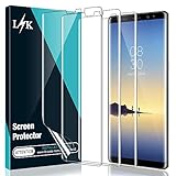 [3 Pack] L K Screen Protector for Samsung Galaxy Note 8, [Self Healing] [Full Coverage] HD Effect Flexible Film, Lifetime Replacement Warranty