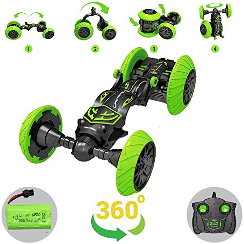 Rc Stunt Cars Remote Control Car, 360 Degree Rotating Drift Stunt Car 4WD  High Speed Rc Toy Car Rc Deformed Cr