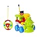 FunsLane Cartoon RC Train Toy with Action Figure Electric Radio Control Car with Music and Lights for Toddlers and Kids