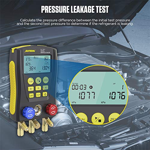 Refrigeration Digital Manifold Gauge Meter HVAC Vacuum Pressure