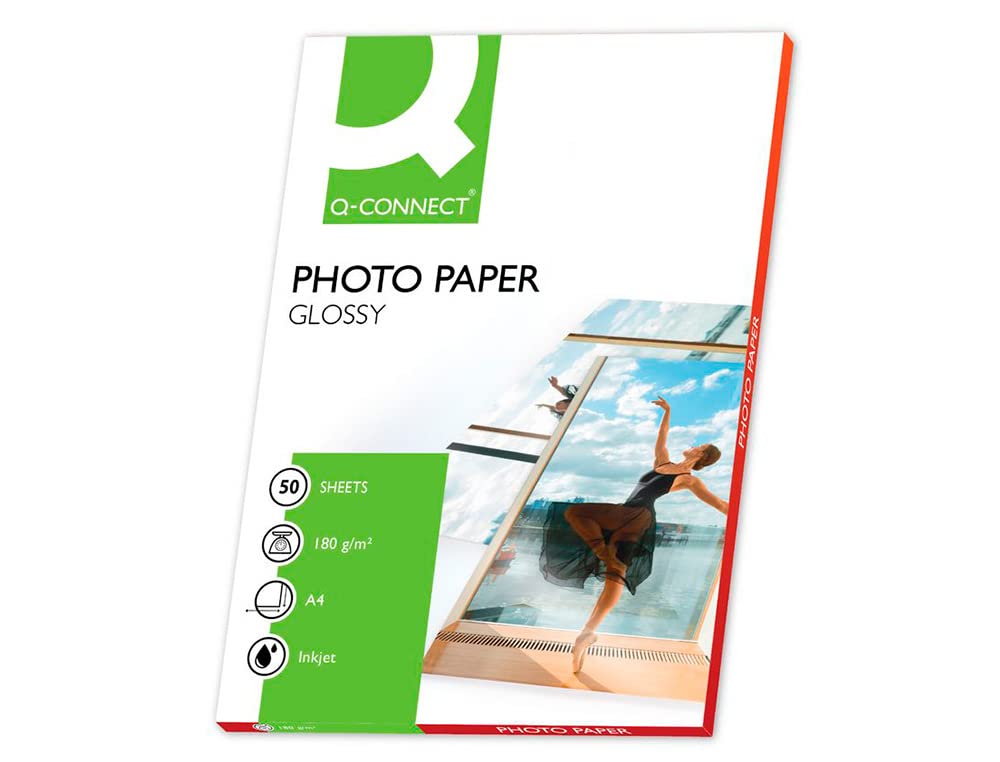 Q-Connect 180gsm A4 Gloss Photo Paper (Pack of 50)