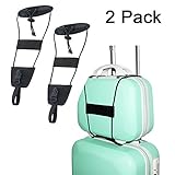 2 Pack Luggage Bungee Luggage Strap Add a Bag - Adjustable Travel Suitcase Belt Attachment Accessories