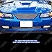 APS Compatible with Ford Mustang 1999-2004 for Models with OEM Honeycomb Grille Main Upper Chrome Billet Front Grill Grille Insert F86009A