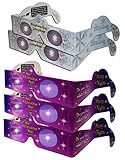 3D Christmas Glasses - Holiday Specs Eyes - CHRISTMAS STAR & SNOWFLAKES - Transform Christmas Lights Into Magical Images - 5 Pairs