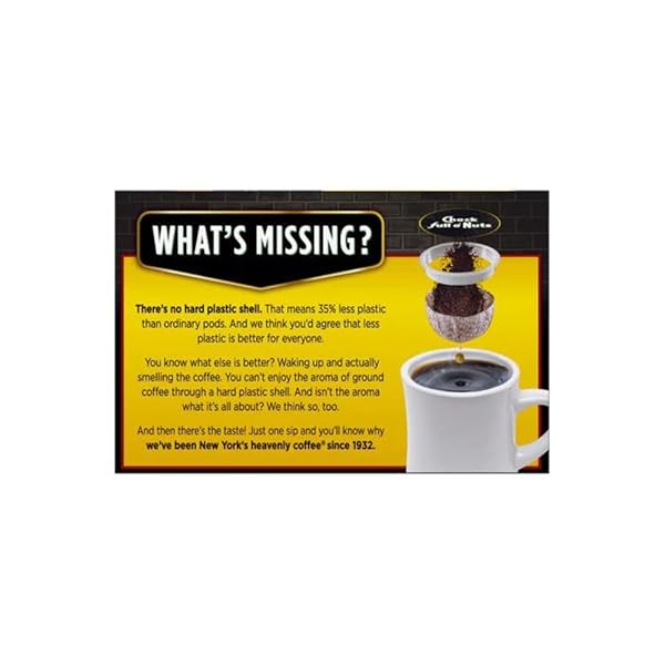 CHOCK FULL O’NUTS SOHO MORNING, MILD ROAST K-CUPS – COMPATIBLE WITH KEURIG PODS K-CUP BREWERS (1 PACK OF 12 SINGLE-SERVE CUPS)