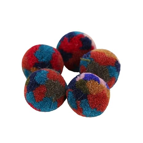Supvox 40pcs Boules De Feutre élastiques Pompons Pom Poms