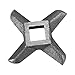 Cross-Shaped Professional Stainless Steel Kitchen Food Meat Grinder Blade Mincers Knife Cutter Replacement for Grinders(#10)