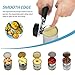 ACUTECATX Can Opener Manual Smooth Edge for Seniors With Arthritis - NO RUST Manual Can Opener Commercial Grade Stainless Steel Heavy Duty with Good Grips, Black