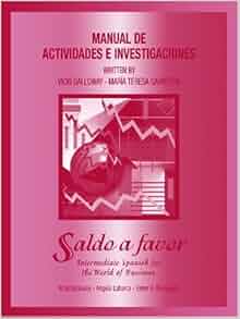Amazon Com Saldo A Favor Workbook Intermediate Spanish