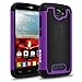 Alcatel One Touch Fierce 2 Case, RANZ Black/Purple Heavy Duty Dual Layer Armored Hybrid Case Cover For Alcatel One Touch Fierce 2 / Alcatel 7040T (T-Mobile/MetroPCS) / POP ICON A564C (Straight Talk/TracFone)
