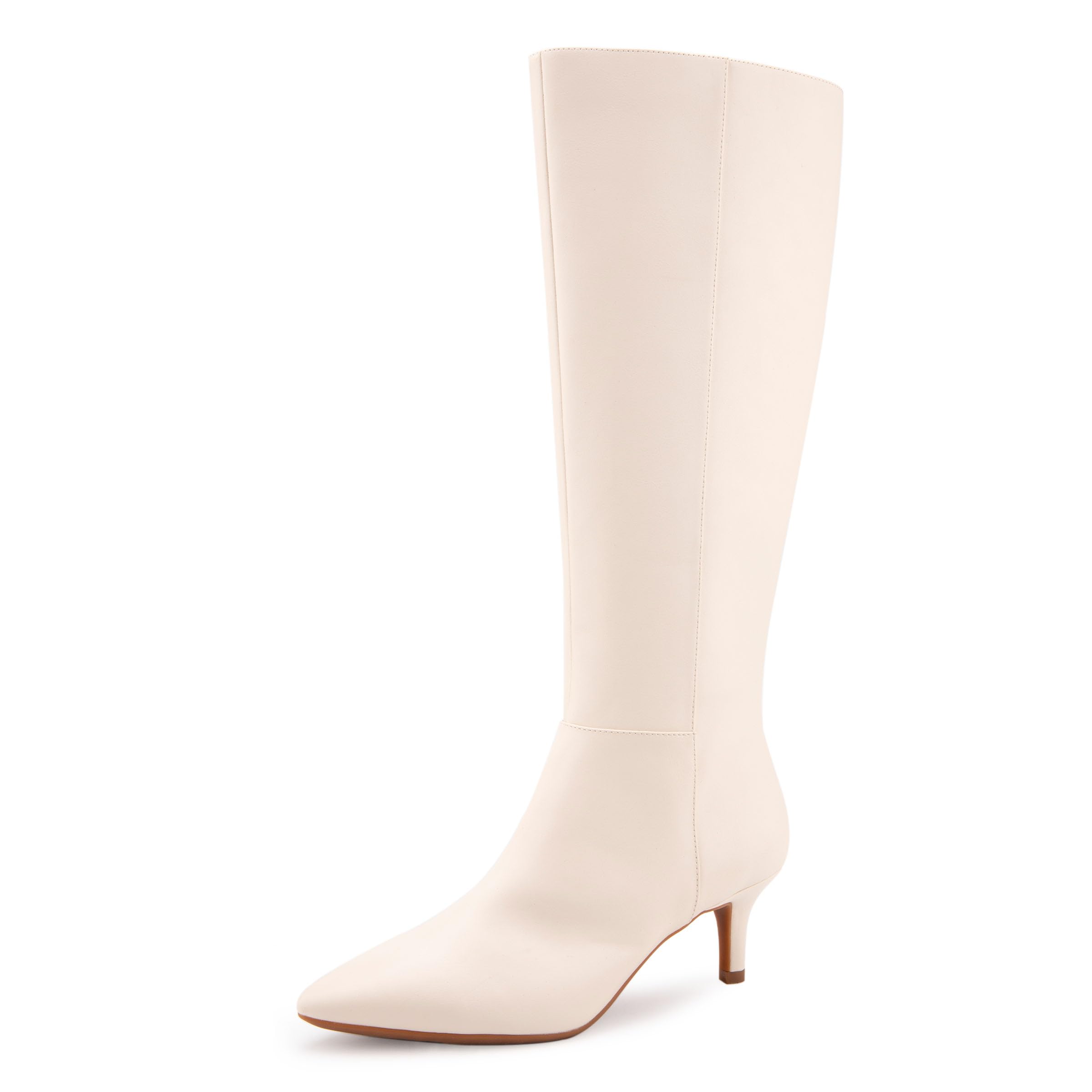 Aerosoles Women’s EPIC Knee High Boot, EGGNOG FAUX LEATHER, 10M
