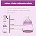 Manual Breast Pump BTshine Silicone Hand Pump Food Grade BPA-Free Milk Collector for Baby Breastfeeding with 2 Bottles, 1 Nipple and Brushes
