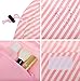 Fashion hanging Cosmetic Bag Large Capacity Lazy Makeup Toiletry Bag Multifunction Storage Portable Quick Pack Waterproof Travel Bag (Pink White Twill)