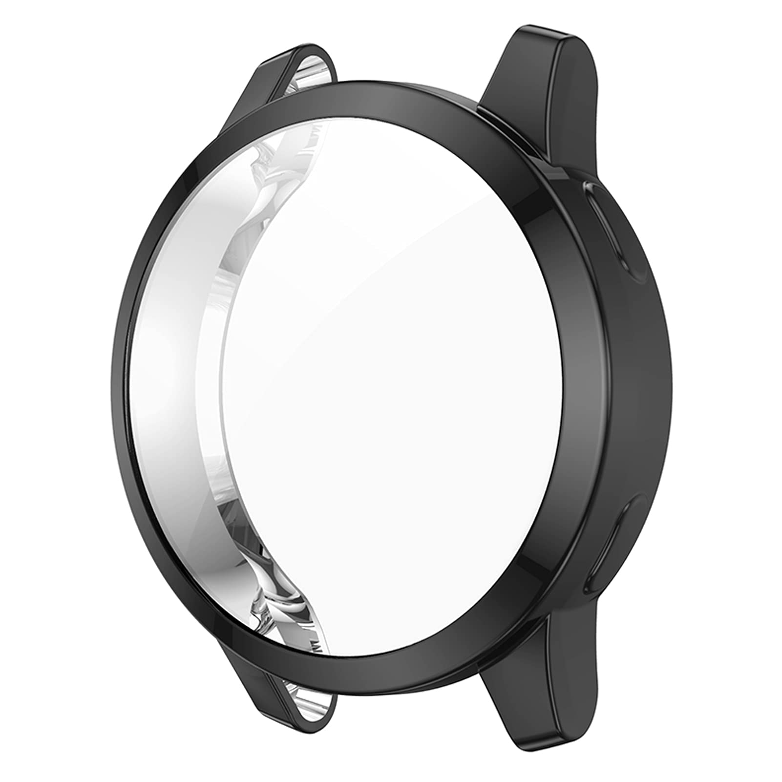 AWADUO For Garmin Venu 2s TPU Protective Case Cover, Smartwatch Protective Case Cover Shell For Garmin Venu 2s/ Vivoactive 4s, Soft And Durable(TPU Black)