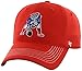 NFL New England Patriots '47 Brand Game Time Closer Stretch Fit Hat (1965 Logo), Torch Red, One Size Stretch