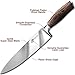Chef Knife Premium Japanese AUS8 Steel - Professional 8 inch Kitchen Chefs Knife Set - Durable, Rust-Proof Stainless Steel Sharp Blade with Solid Pakka Wood Handle in Elegant Magnetic Gift Box