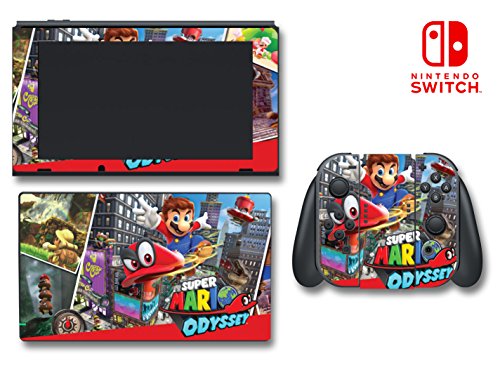 Buy Super Mario Odyssey Cappy Princess Peach Bowser Video Game Vinyl Decal Skin Sticker Cover ...