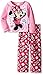 Disney Girls' Toddler Girls' Minnie Mouse 2-Piece Fleece Pajama Set, Pink, 3T