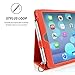 Snugg iPad Air & New iPad 9.7 inch 2017 Case - Smart Cover Case with Kick Stand & (Orange Leather) for the Apple iPad Air 1 (2013)