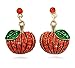 cocojewelry Pumpkin Dangle Charm Post Stud Earrings Fall Autumn Thanksgiving Halloween Jewelry (Dot Dangle)