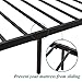 VECELO Metal Platform Bed Frame Mattress Foundation with Headboard & Footboard/Firm Support & Easy Set up Structure, Twin, Black