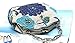 ilishop Women's Vintage Luxury Printing Beaded Women Handbag Evening Bag (Blue)