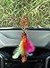 Rooh Dream Catcher ~ Neon Key Chain ~ Handmade Mandala Key Chain Used as Purse or Bag Hanging, Cupboard Keychain, Car, House Keys, Goodluck Charm! â€¦ (Orange)