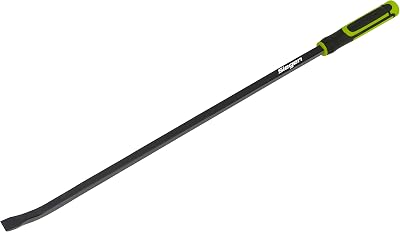 Sealey Heavy-Duty 25 Degree Pry Bar 900mm with Hammer Cap S01154 Black