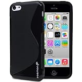 Fosmon DURA-S Series Ultra SLIM-Fit Case Flexible TPU Cover for New Apple iPhone 5C (2013) - Black