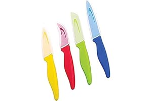 Starfrit Set of 4 Multipurpose Knives - Non-Stick, High Carbon Steel, Ergonomic Handle