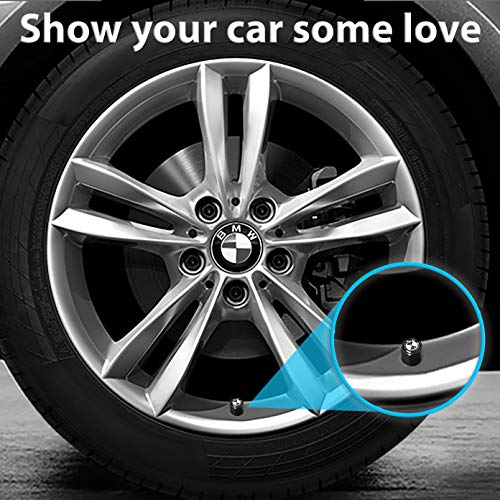 Custom Tire Valve Stem Caps (35 Vehicle Models) Anti-Theft Hexagon Design | Car, Truck, SUV | Leakproof, Airtight, Dustproof Seal | All-Weather, Lock Tight Fit (for BMW Vehicles) - Thumbnail 3