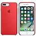 Kekleshell iPhone 8 Plus Silicone Case, iPhone 7 Plus Silicone Case, Soft Liquid Silicone Case with Soft Microfiber Cloth Lining Cushion - 5.5inch (Red)