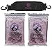 6 Pack Fitness Insulated Meal Prep Bag, Innovator 300 Black/Neon Purple (3 Meal) w/Bonus ZogoSportz Cyclone Shaker