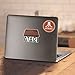 Popfunk Atari Logo Retro Video Game Royal Red Heather T Shirt & Stickers (Large)