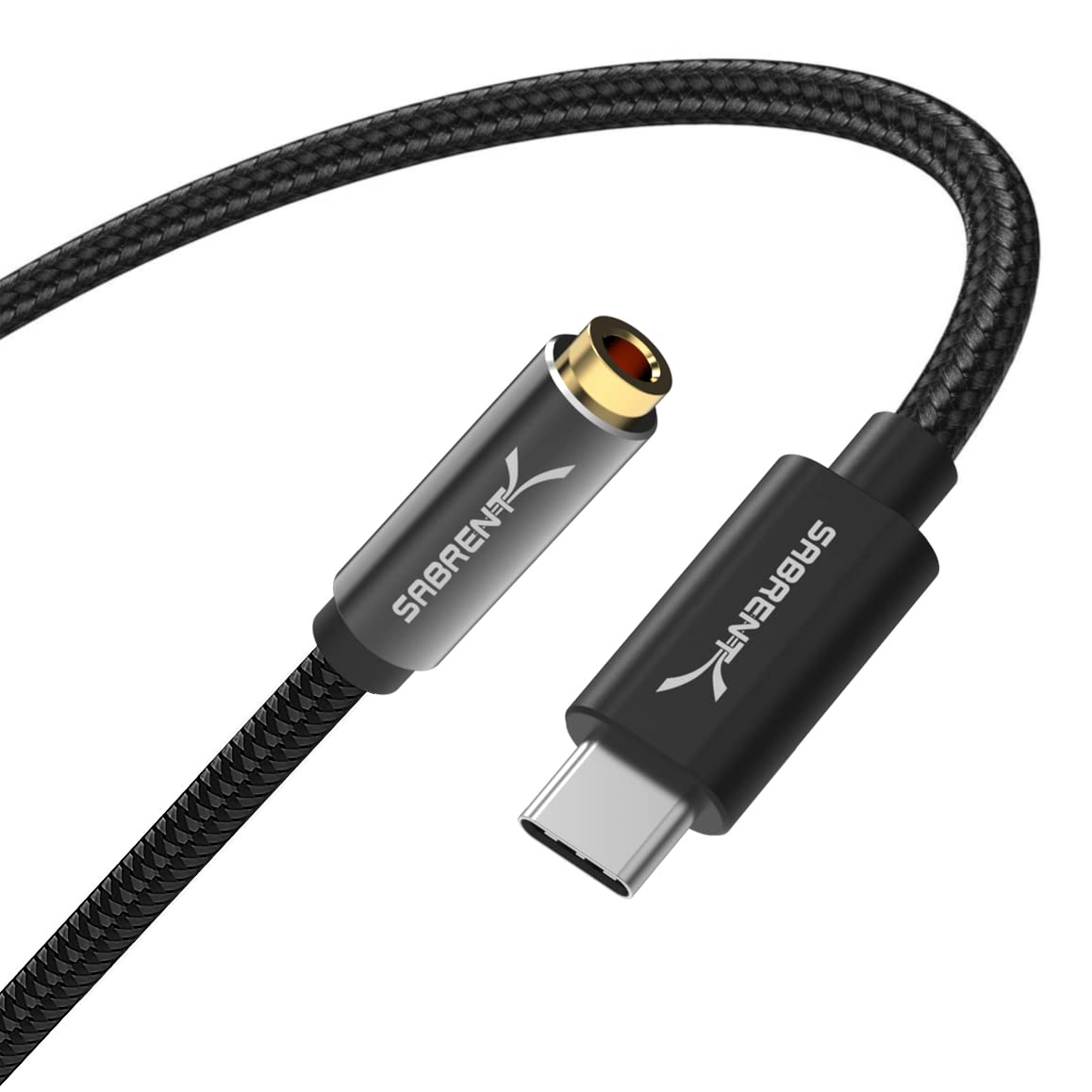 SABRENT USB Type C to 3.5mm Dual Function Audio Jack Active Adapter 20