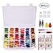 Embroidery Floss with Organizer Storage Box, BASEIN 108 Colors Friendship Bracelets Floss String Embroidery Thread String Kit with 39 Pcs Cross Stitch Kits Tools