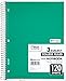 Mead Spiral Notebook, 3 Subject, College Ruled, 8 x 11 Inch, 120 Sheets, Pack of 6