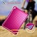 Fintie iPad 9.7 2018 2017 / iPad Air 2 / iPad Air Case - [Honey Comb Series] Light Weight Anti Slip Kids Friendly Shock Proof Silicone Protective Cover for iPad 6th / 5th Gen, iPad Air 1 2, Magenta