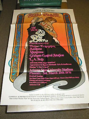 Star Is Born Original U S One Sheet Concert Movie Poster Barbra Streisand At Amazon S Entertainment Collectibles Store