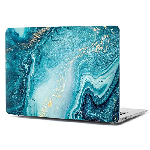 Dongke Plastic Hard Case & Keyboard Cover & Screen Protector Only Fit for MacBook Air 13 Inch Model A1466 / A1369 (2010-2017 Release), Abstract Ocean