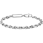 Feifuli Stainless Steel Link Bracelets for Men&Women,Valentines Birthday Annivesary Christmas Jewelry Gifts for Lover Father Mother Friends,Casual Trendy Beaded Bracelets Cool Adjustable Size