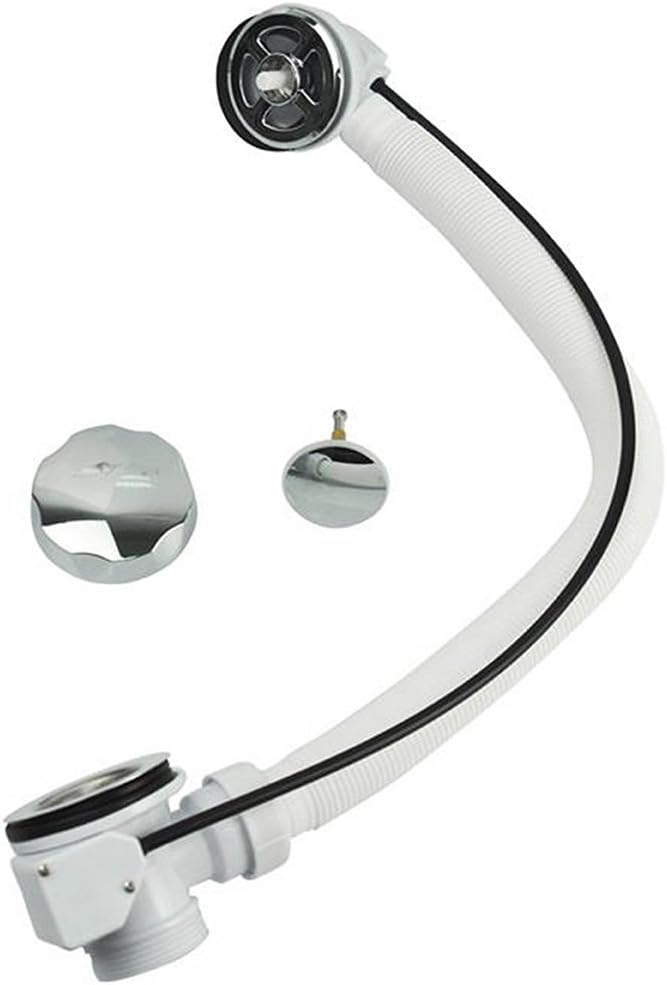 WinnerEco Dedicated Pop Up Bath Waste With Overflow Bathroom Kit Round Chrome