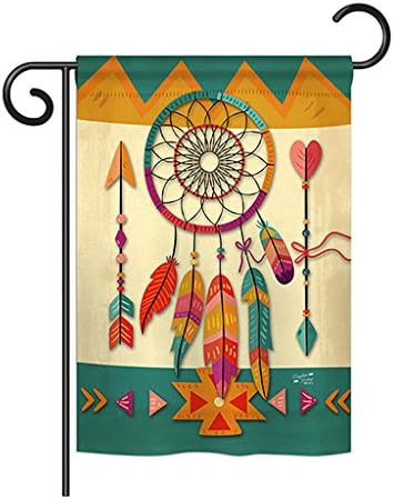 Angeleno Heritage - Tribal Dreamcatcher Country & Primitive - Everyday Southwest Impressions Decorative Vertical Garden Flag 13" x 18.5" Printed in USA